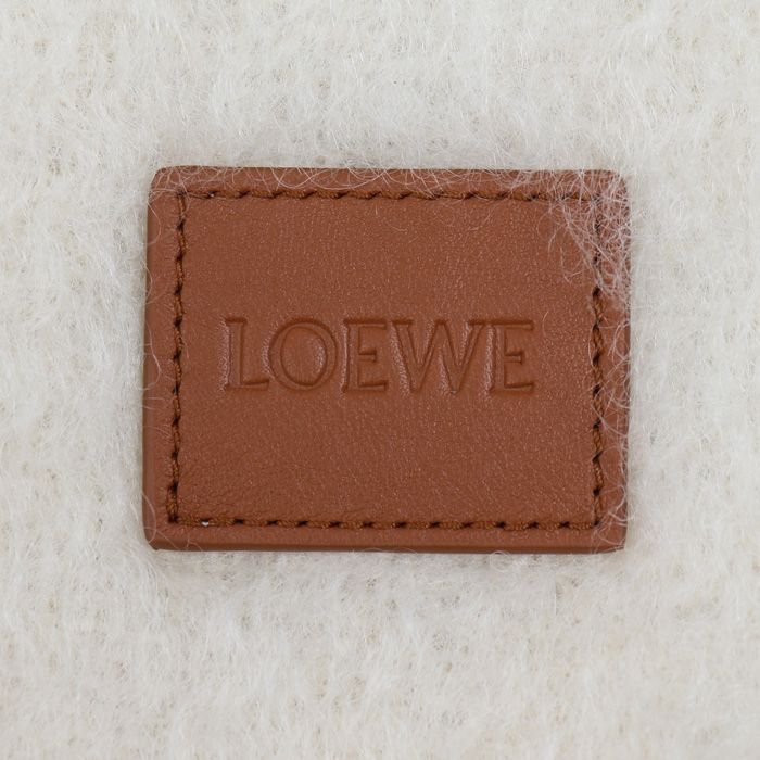 Loewe Mohair Fringe Scarf White — view 4