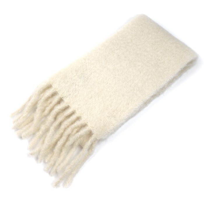 Loewe Mohair Fringe Scarf White — view 2