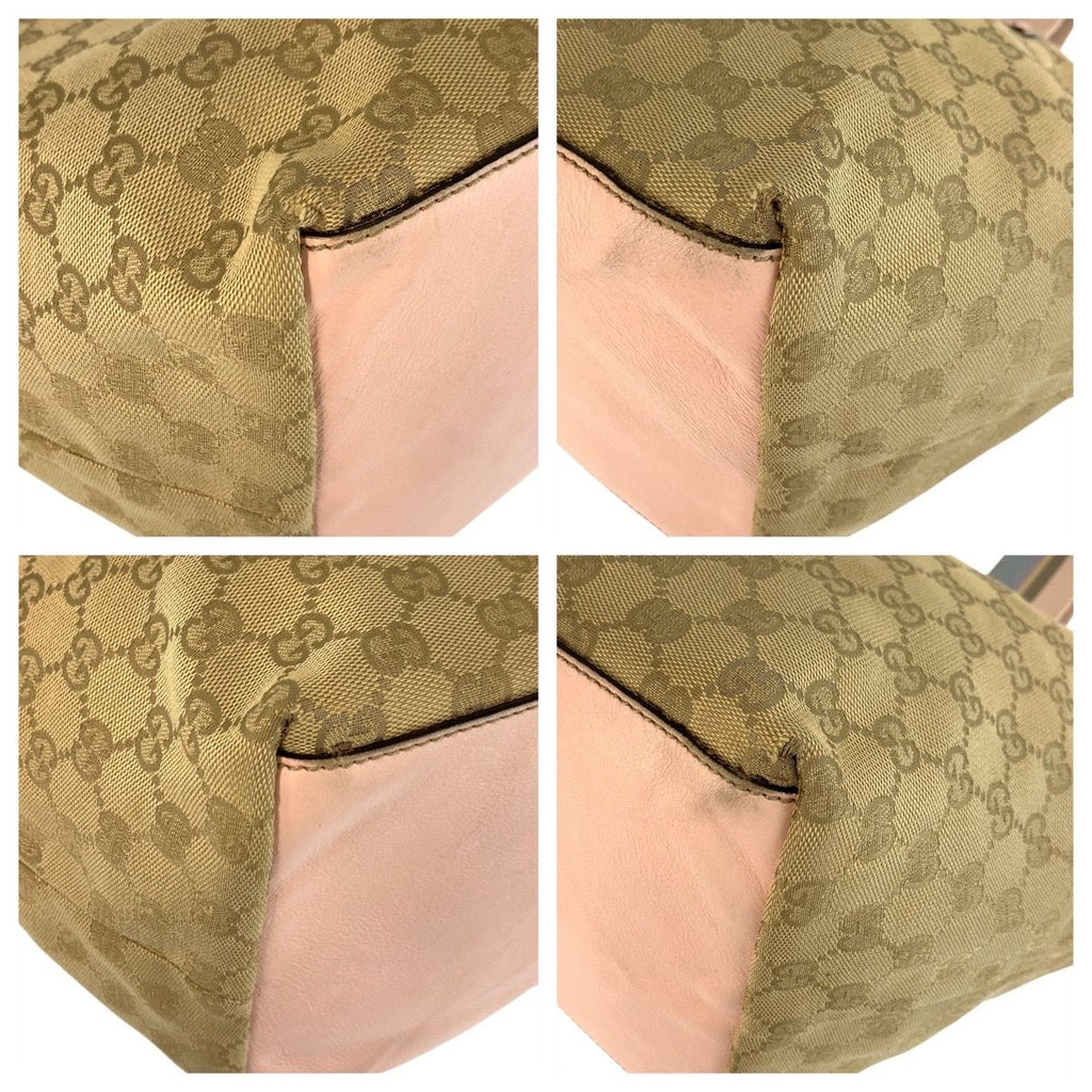 Gucci Sherry Line Beige Pink Gold GG Canvas Tote — view 4