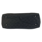 Gucci Black GG Canvas Leather Tote Shoulder Bag — view 9