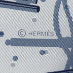 Hermes Scarf Carre 55 les Cles Key Silk Blue Light — view 3