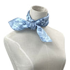 Hermes Scarf Carre 55 les Cles Key Silk Blue Light — view 6
