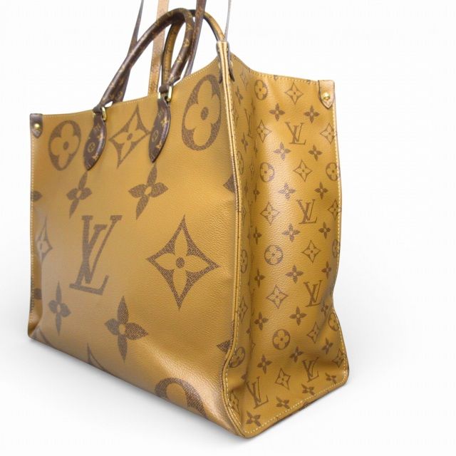 Louis Vuitton On The Go GM Monogram Giant Tote Shoulder Bag Brown — view 4