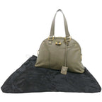 Saint Laurent Yves Muse Leather Olive Handbag — view 2