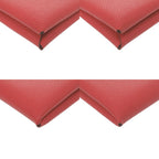 Hermes Calvi Duo Veau Epsom Rouge Tomato Silver — view 3