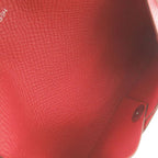 Hermes Calvi Duo Veau Epsom Rouge Tomato Silver — view 5