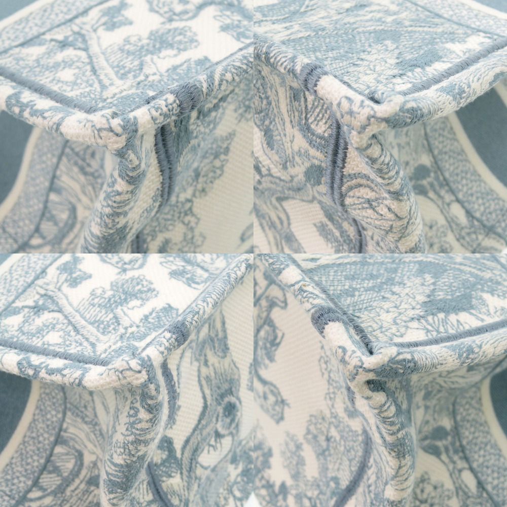 Dior Book Tote Toile de Jouy Embroidery Cotton Light — view 9