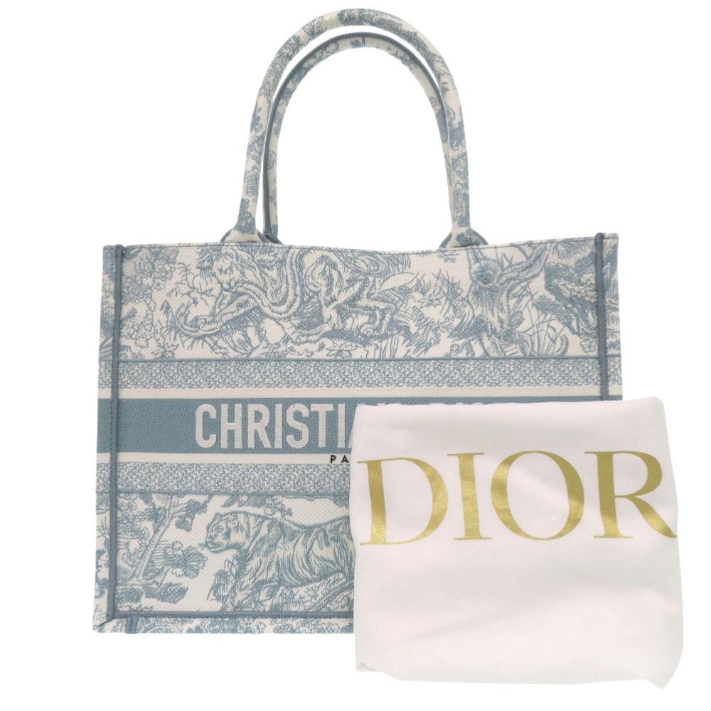Dior Book Tote Toile de Jouy Embroidery Cotton Light — view 2