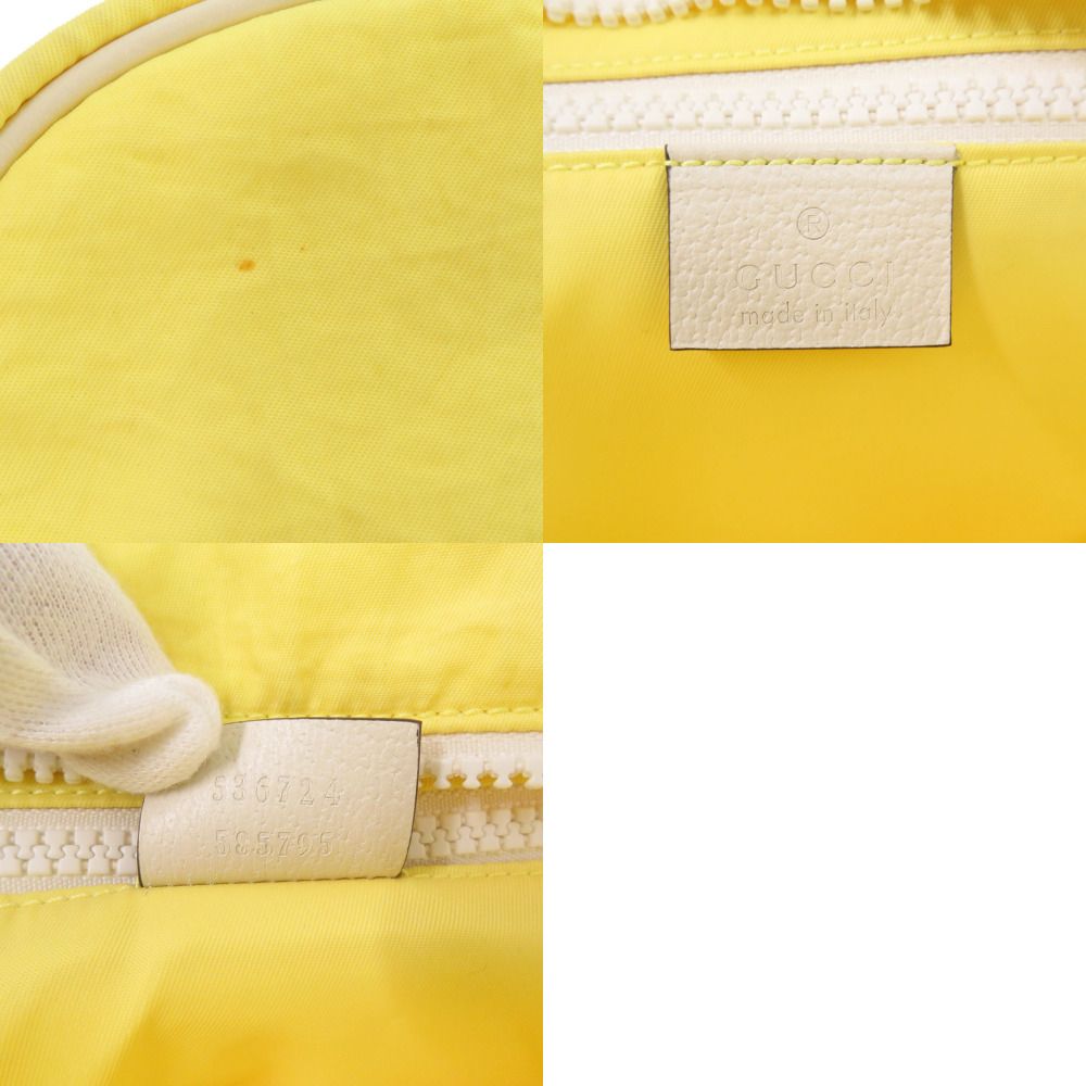 Gucci Interlocking Blind for Love Yellow Backpack — view 9