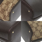 Gucci Horsebit Tote Sherry Line Gold GG Canvas Leather — view 9
