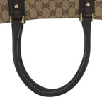 Gucci Horsebit Tote Sherry Line Gold GG Canvas Leather — view 5