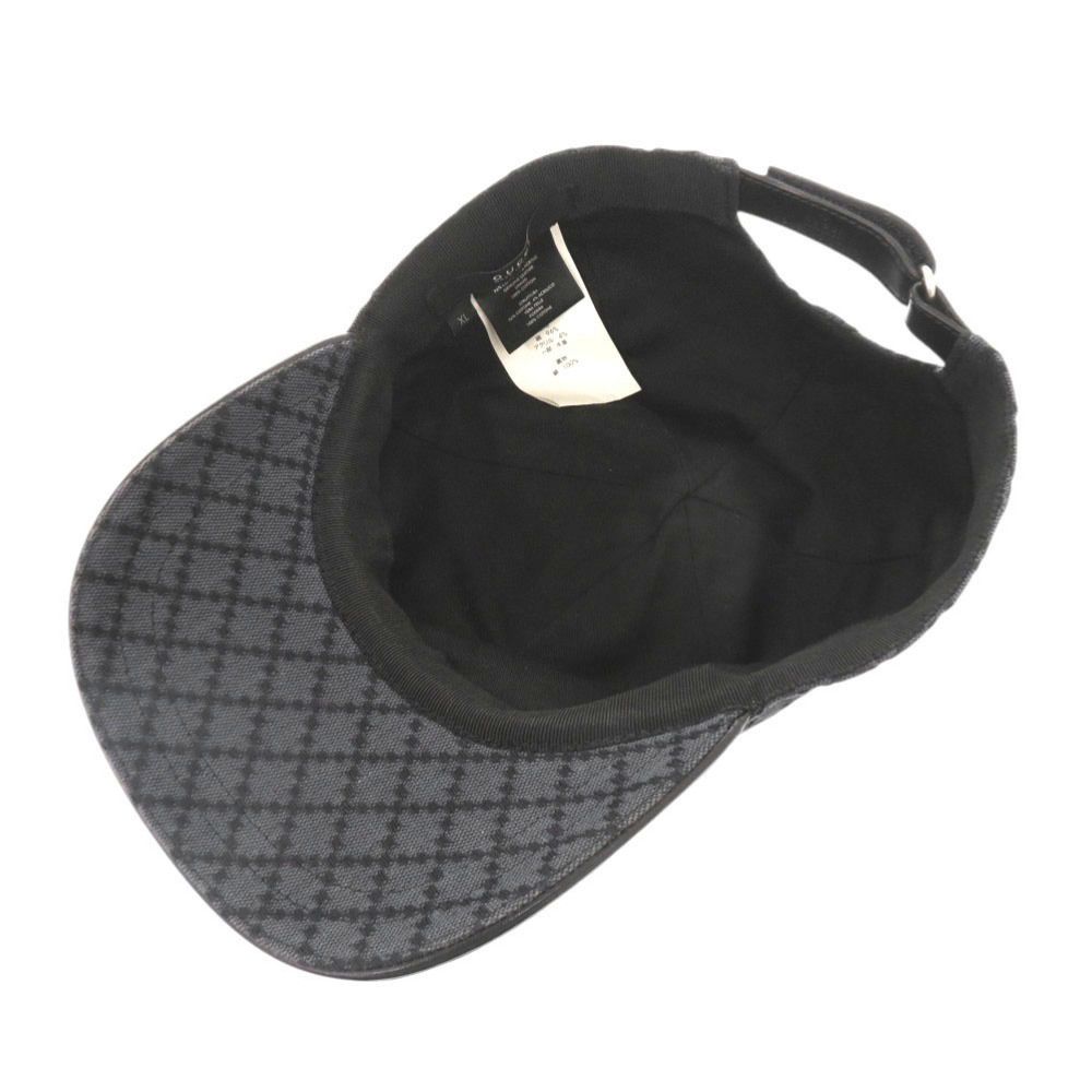 Gucci Diamante XL Cotton Gray Hat Cap — view 5