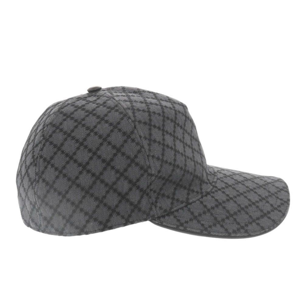 Gucci Diamante XL Cotton Gray Hat Cap — view 4
