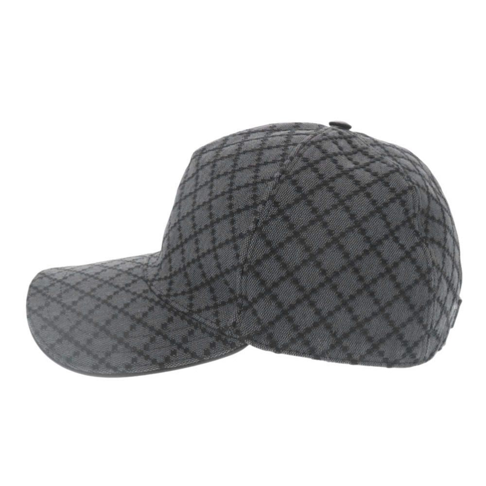Gucci Diamante XL Cotton Gray Hat Cap — view 2