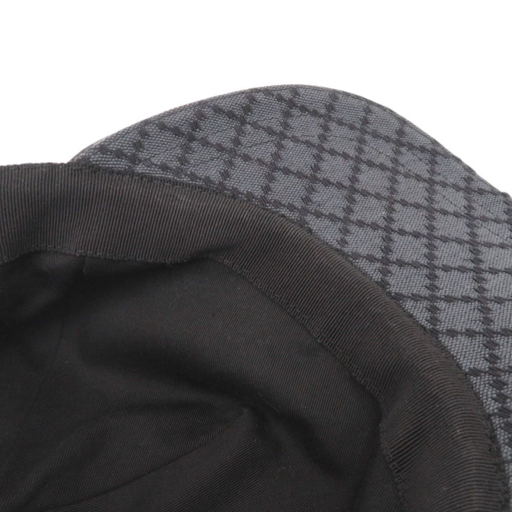 Gucci Diamante XL Cotton Gray Hat Cap — view 8
