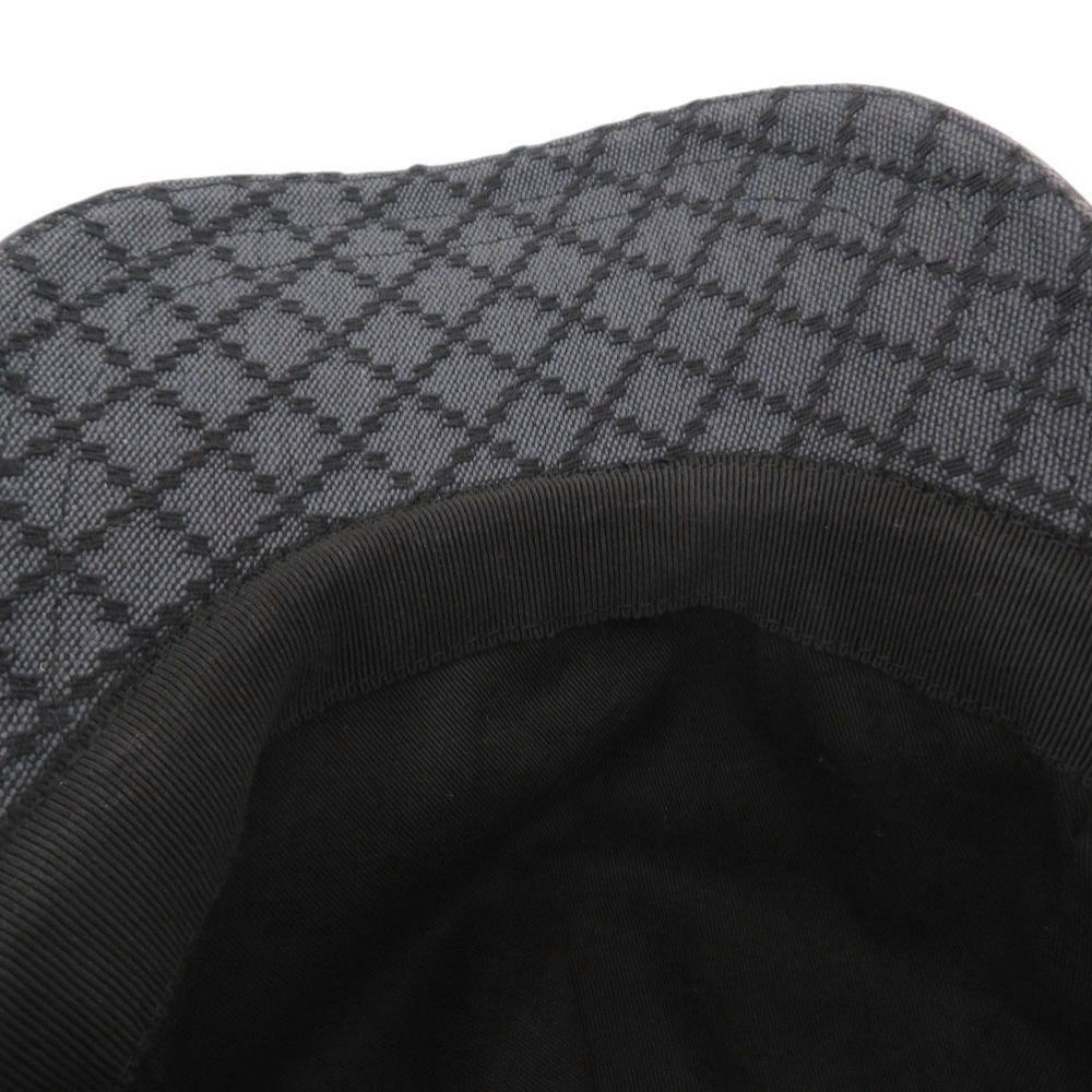 Gucci Diamante XL Cotton Gray Hat Cap — view 9