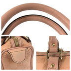 Gucci Guccissima Pink Gold Leather Mini Boston Bag — view 5