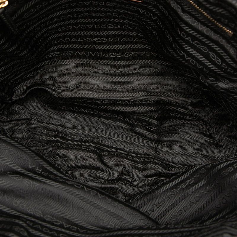 Prada Tote Shoulder Bag Black — view 4