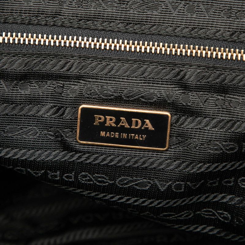 Prada Tote Shoulder Bag Black — view 5