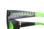 Louis Vuitton LV Graffiti Mask Sunglasses Black Green Stephen Sprouse Eyewear — view 7