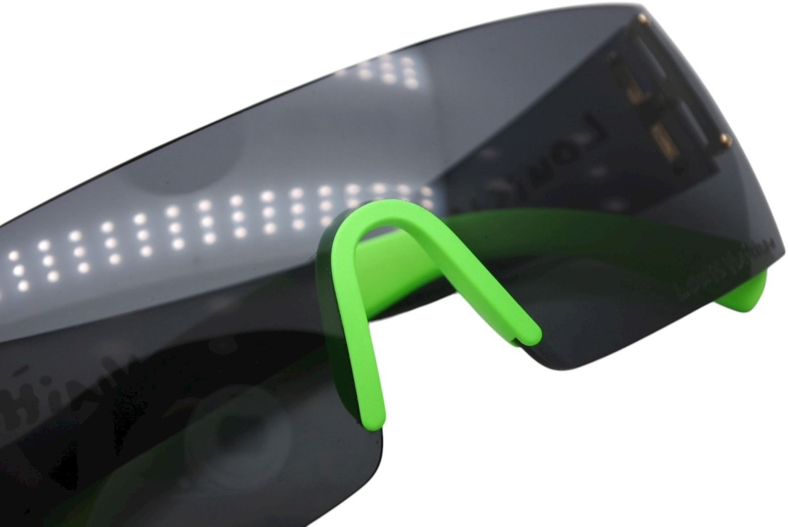 Louis Vuitton LV Graffiti Mask Sunglasses Black Green Stephen Sprouse Eyewear — view 4