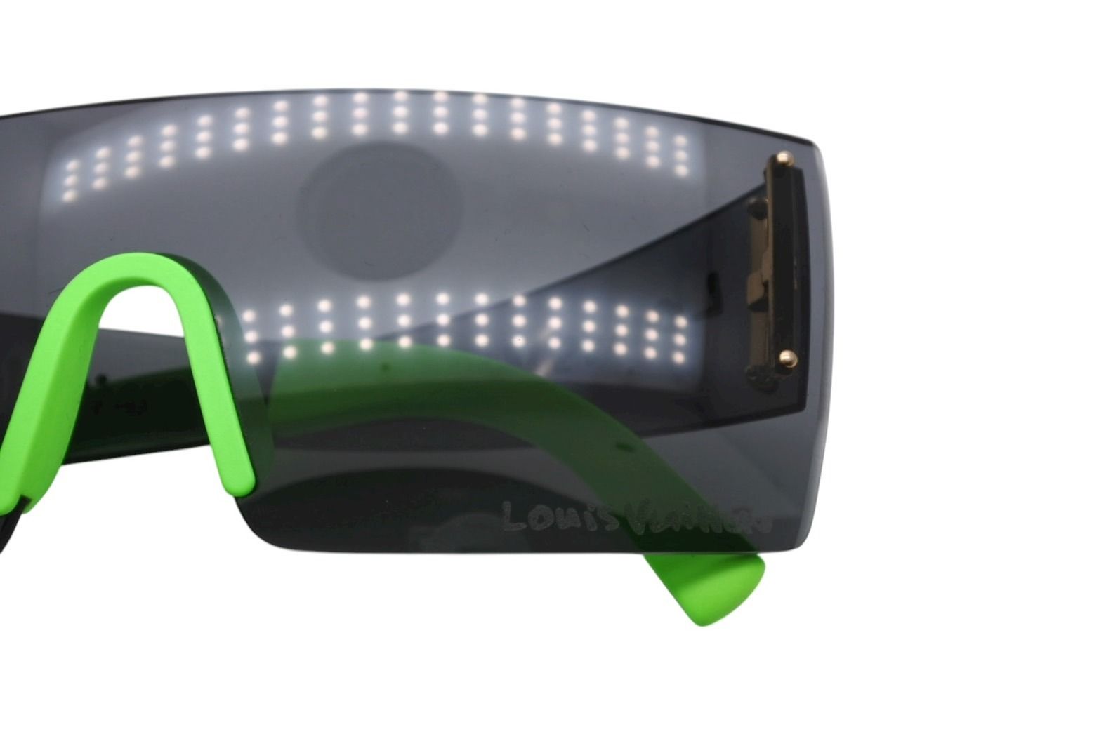 Louis Vuitton LV Graffiti Mask Sunglasses Black Green Stephen Sprouse Eyewear — view 5