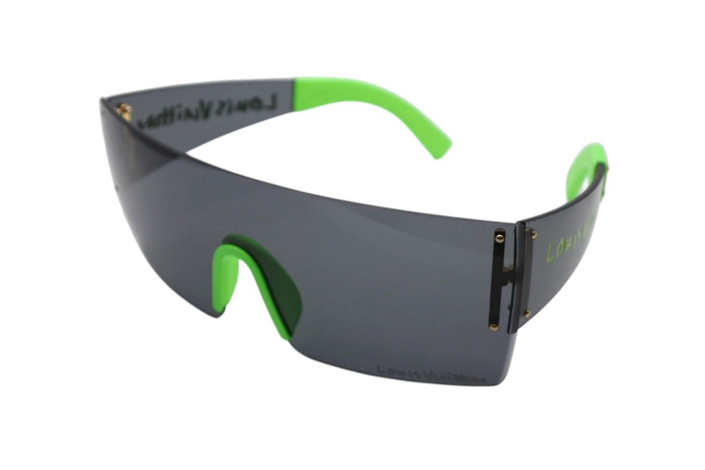 Louis Vuitton LV Graffiti Mask Sunglasses Black Green Stephen Sprouse Eyewear — view 2