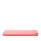Hermes Azap Long Silk in Zip Around Wallet Rose Azalea Pink Orange Veau — view 3