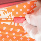 Hermes Azap Long Silk in Zip Around Wallet Rose Azalea Pink Orange Veau — view 6