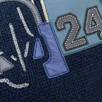 Hermes Scarf Quarter Bash Cashmere Silk Fall/winter Marine — view 5