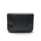 Chanel CC Logo Quilted Push Lock Chain Shoulder Bag Black — view 2