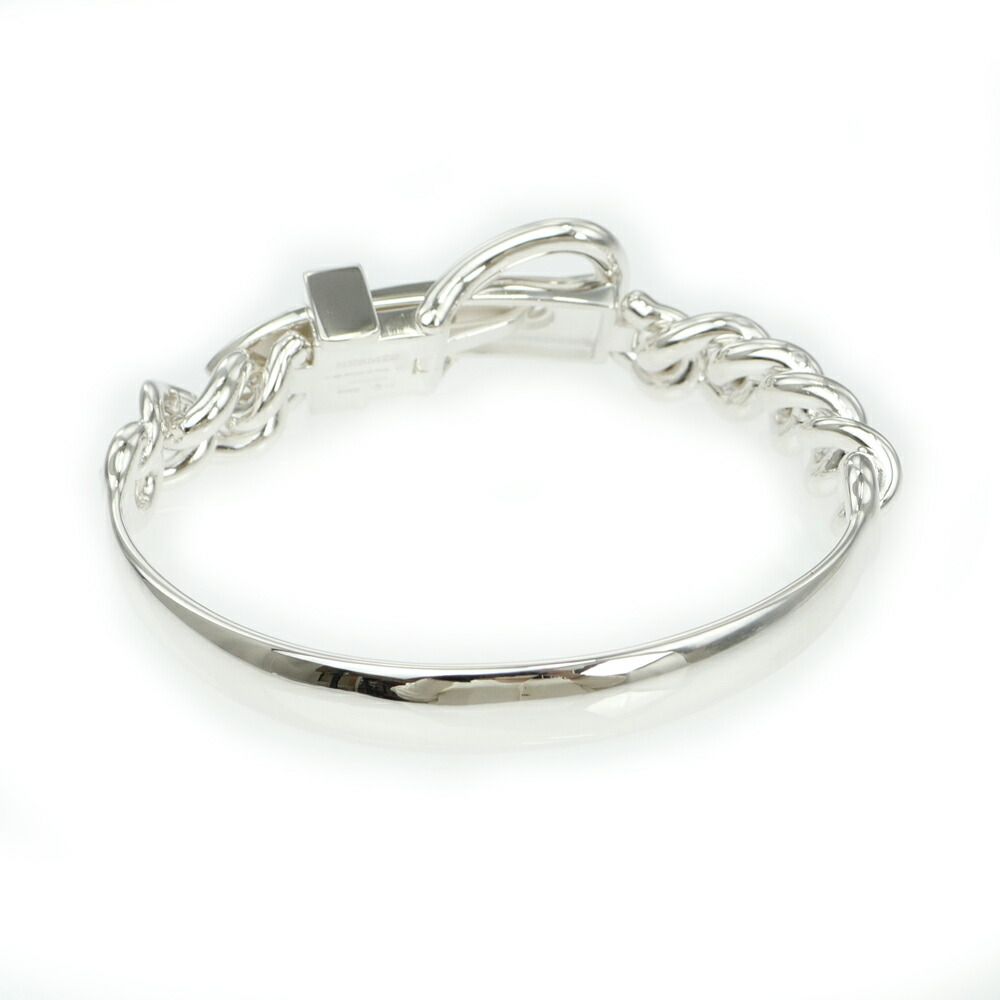 Hermes Bracelet Book le Series Inflexible GM 17 Silver — view 2