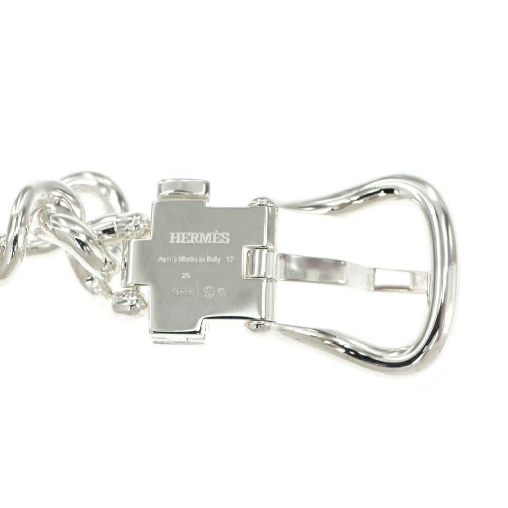 Hermes Bracelet Book le Series Inflexible GM 17 Silver — view 6