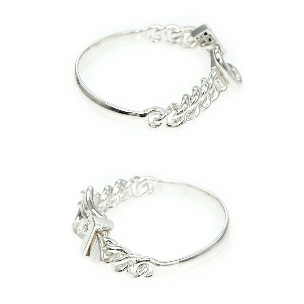 Hermes Bracelet Book le Series Inflexible GM 17 Silver — view 3