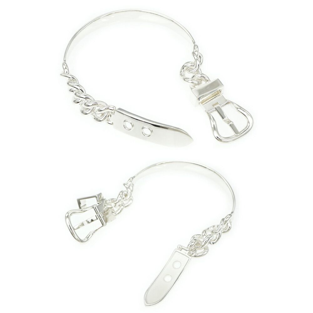 Hermes Bracelet Book le Series Inflexible GM 17 Silver — view 5