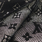 Louis Vuitton Logomania Scarf Shine Monogram Wool Black Silver — view 5