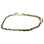 Chanel Quilted CC Logo Chain Belt Black Gold — view 3