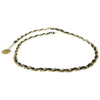 Chanel Quilted CC Logo Chain Belt Black Gold — view 2
