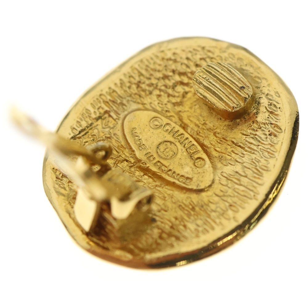 Chanel Logo Play Toy Ring Gold Earrings — view 7