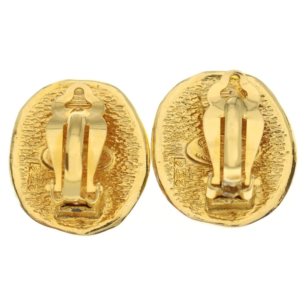 Chanel Logo Play Toy Ring Gold Earrings — view 2