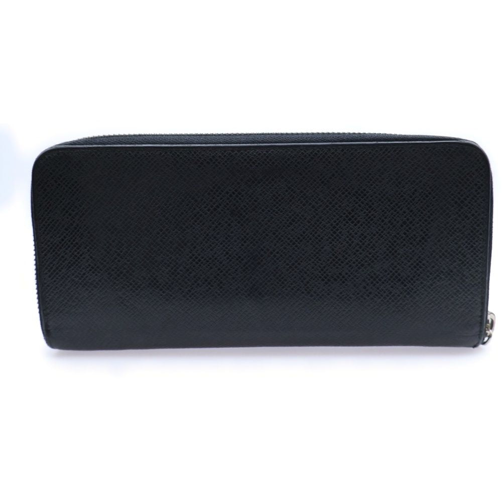 Louis Vuitton Zippy Wallet Vertical Taiga Noir Black Round — view 2