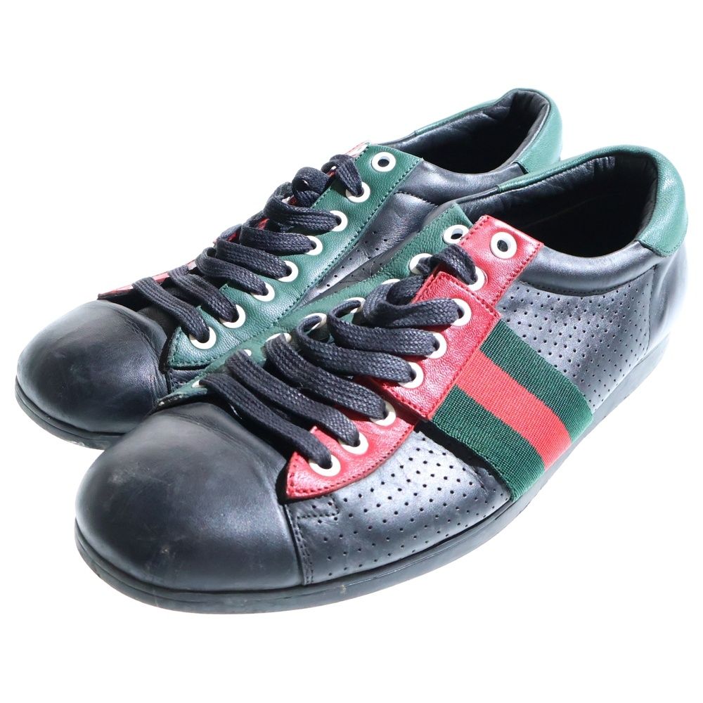 Gucci Sherry Line Leather Low Cut Sneakers Black — view 2
