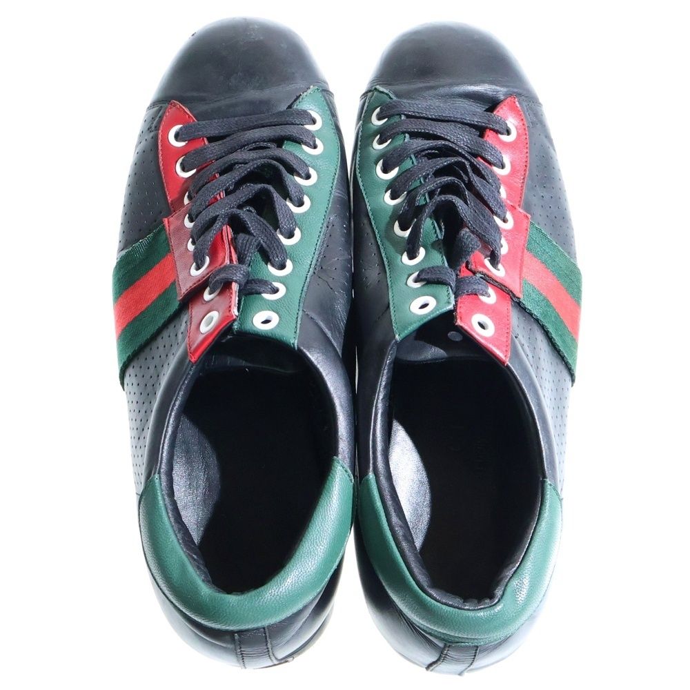 Gucci Sherry Line Leather Low Cut Sneakers Black — view 4