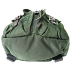 Prada Vera Backpack Khaki Green Nylon Silver — view 4
