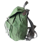 Prada Vera Backpack Khaki Green Nylon Silver — view 3