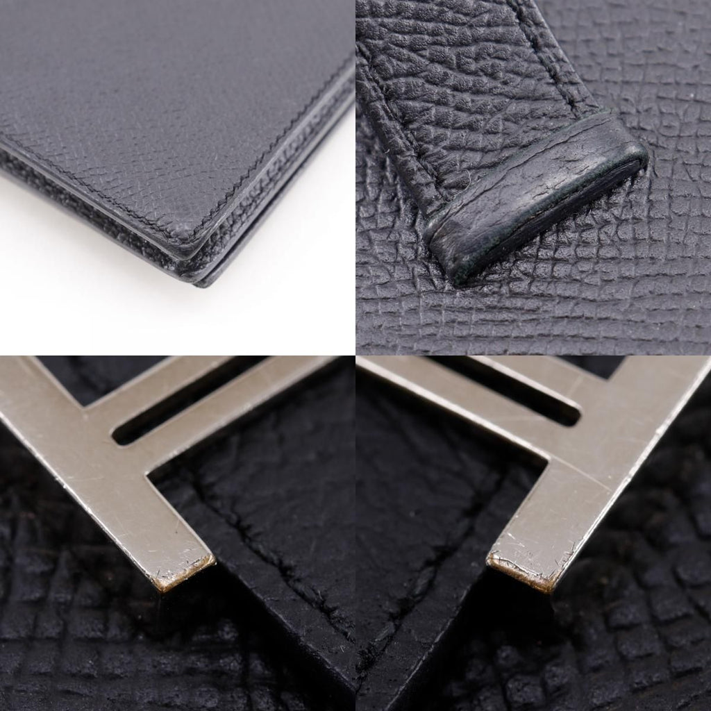 Hermes Bearn Souffle Veau Epsom Black Wallet — view 9