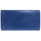 Louis Vuitton Epi Porte Monnaie Cles Bull Blue Bifold Wallet — view 2