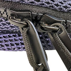 Saint Laurent Yves Purple Mesh Canvas Backpack — view 8