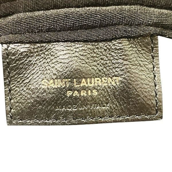 Saint Laurent Yves Purple Mesh Canvas Backpack — view 4