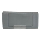 Celine Large Flap Multifunction Gray Leather Wallet — view 2